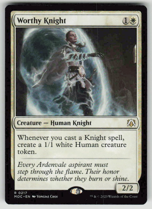 2023 March of the Machine Commander 217 Worthy Knight