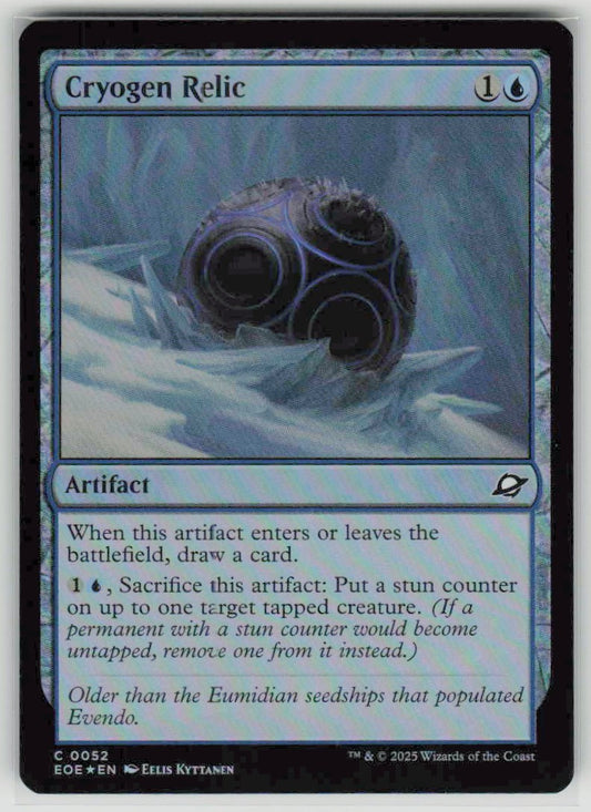 2025 Edge of Eternities 52 Cryogen Relic