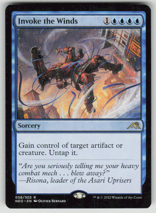 2022 Kamigawa: Neon Dynasty 58 Invoke the Winds