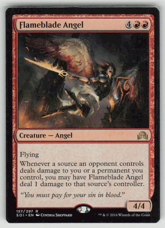 2016 Shadows over Innistrad 157 Flameblade Angel
