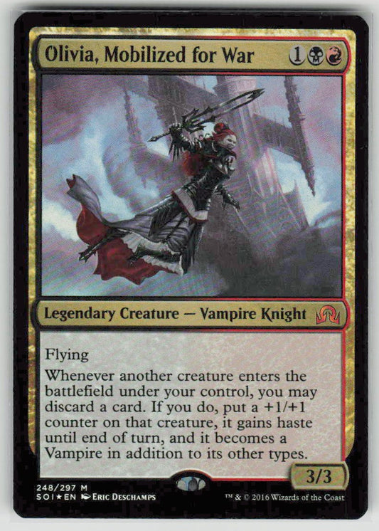 2016 Shadows over Innistrad 248 Olivia, Mobilized for War