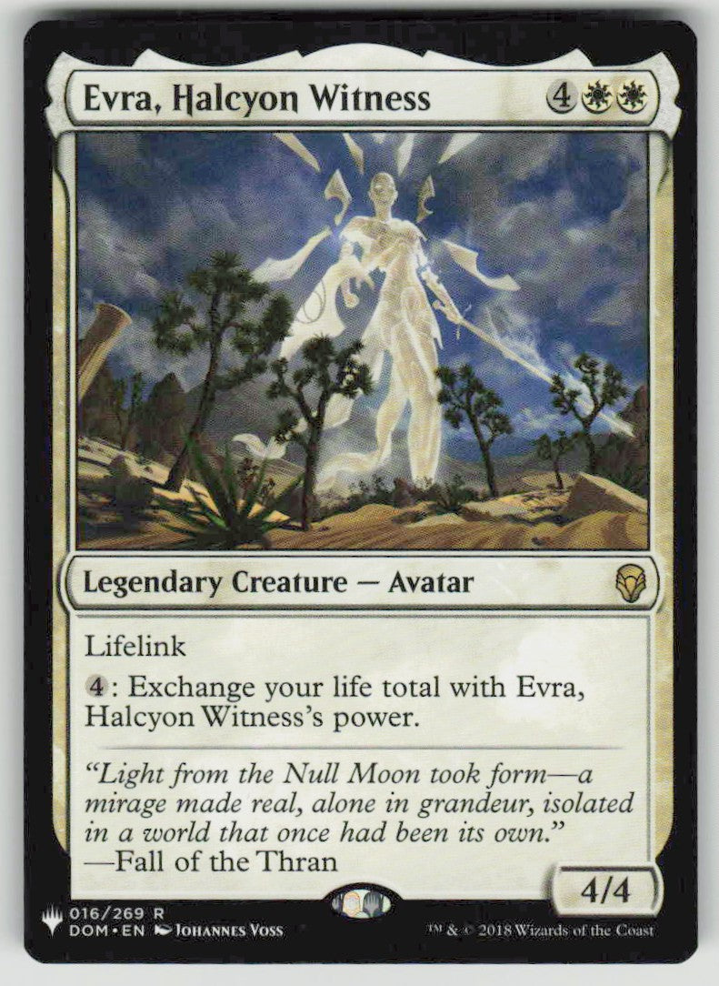 2018 Dominaria 16 Evra, Halcyon Witness
