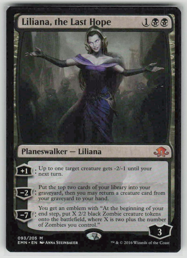 2016 Eldritch Moon 93 Liliana, the Last Hope