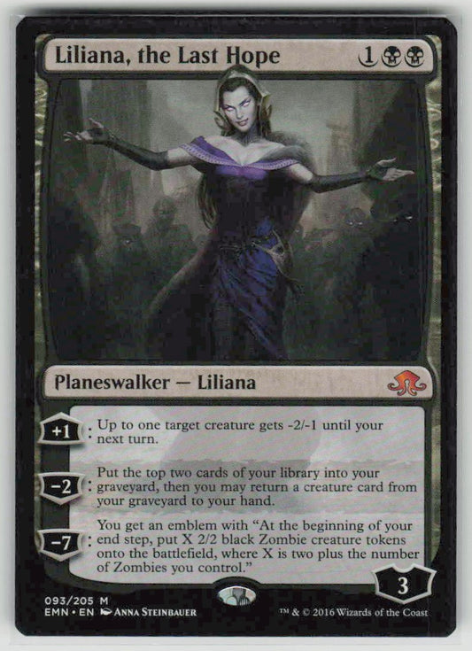2016 Eldritch Moon 93 Liliana, the Last Hope