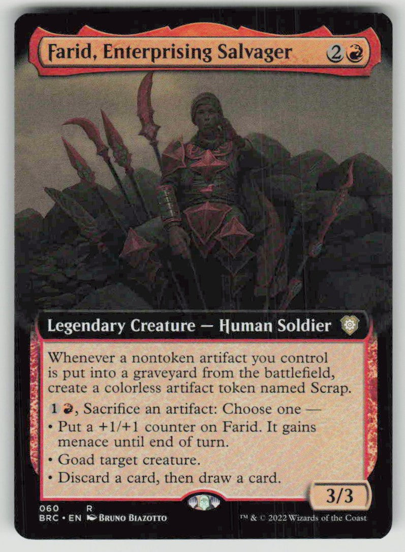 2022 The Brothers' War Commander 60 Farid, Enterprising Salvager