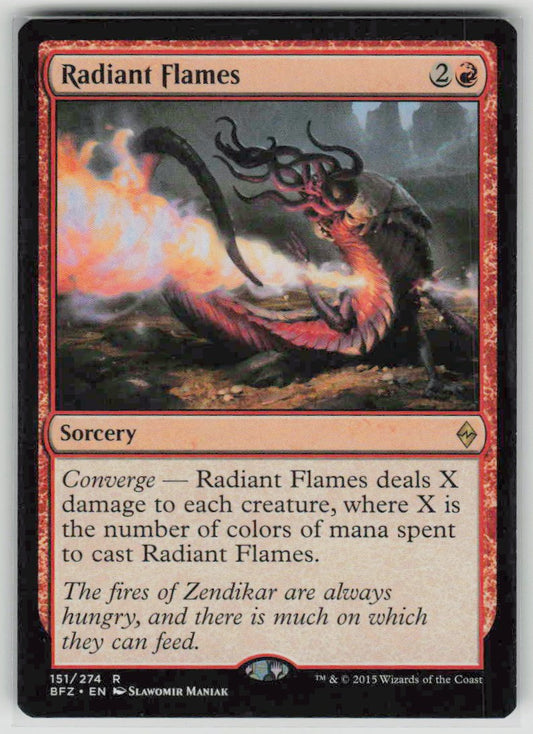 2015 Battle for Zendikar 151 Radiant Flames