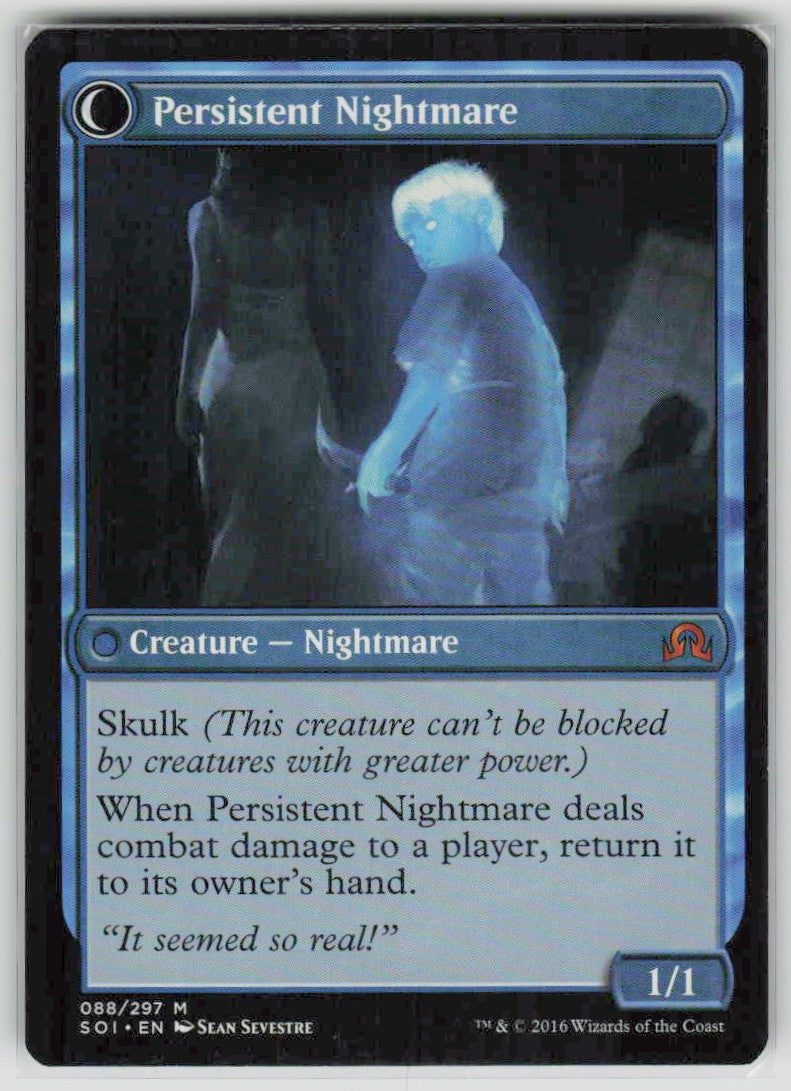 2016 Shadows over Innistrad 88 Startled Awake // Persistent Nightmare