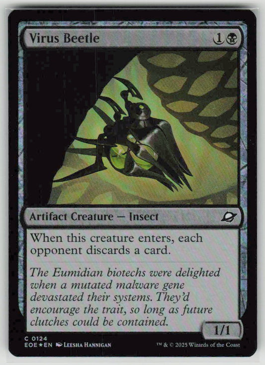 2025 Edge of Eternities 124 Virus Beetle