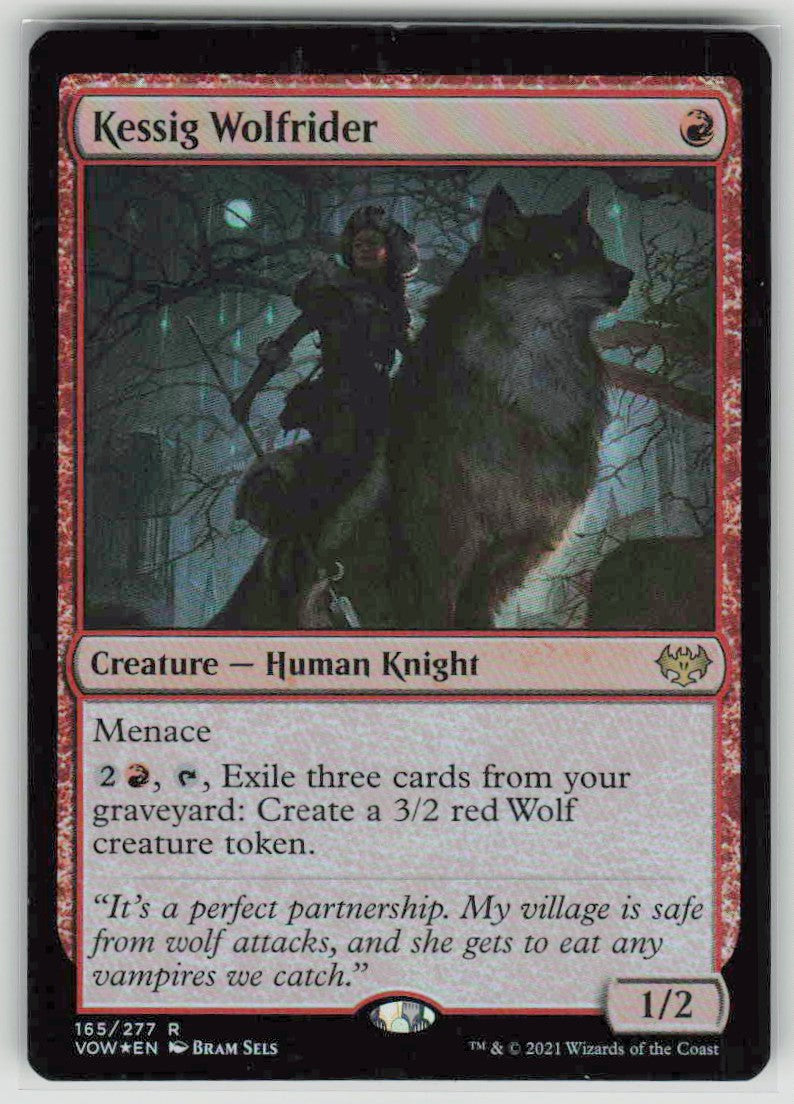 2021 Innistrad: Crimson Vow 165 Kessig Wolfrider