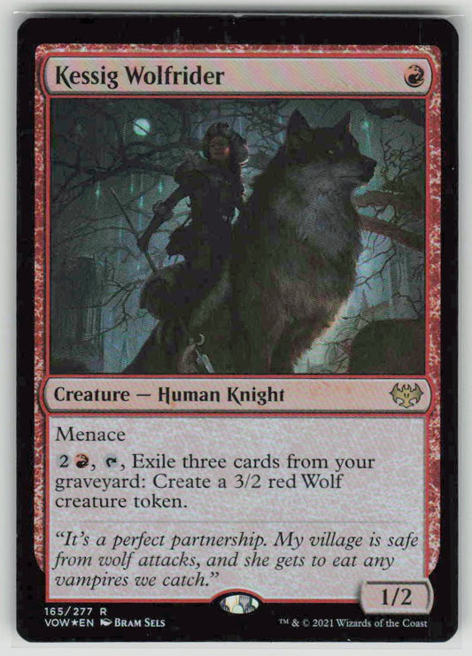 2021 Innistrad: Crimson Vow 165 Kessig Wolfrider