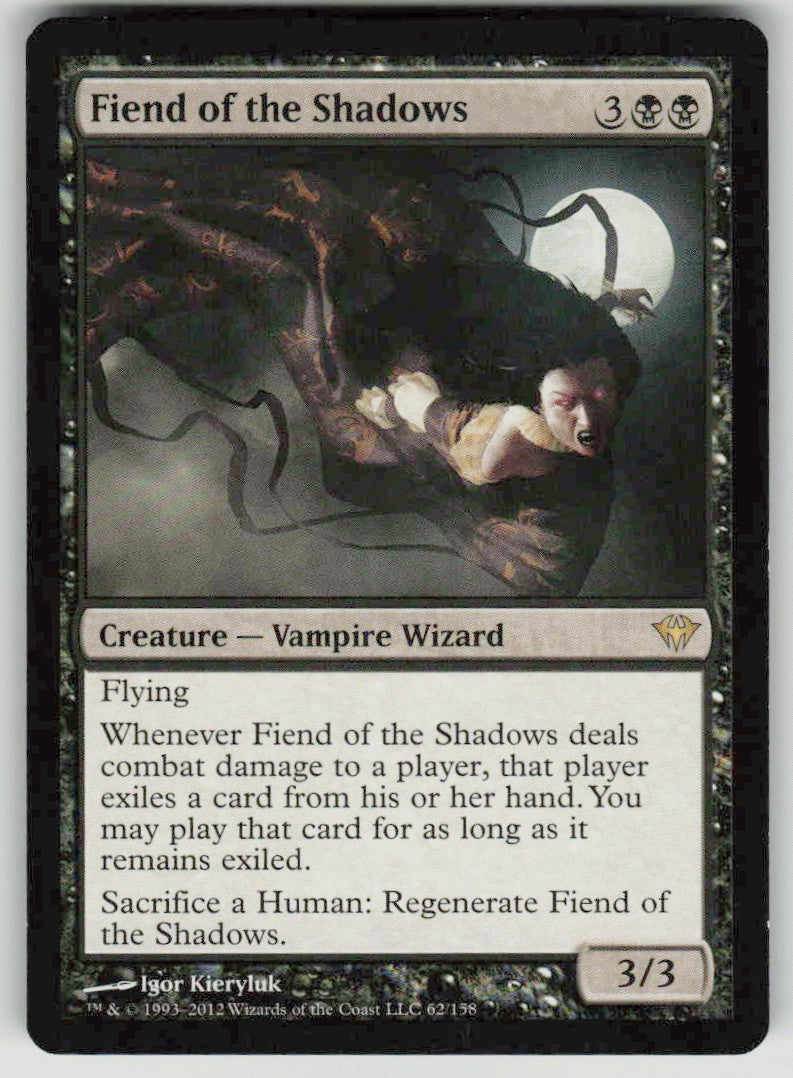 2012 Dark Ascension 62 Fiend of the Shadows