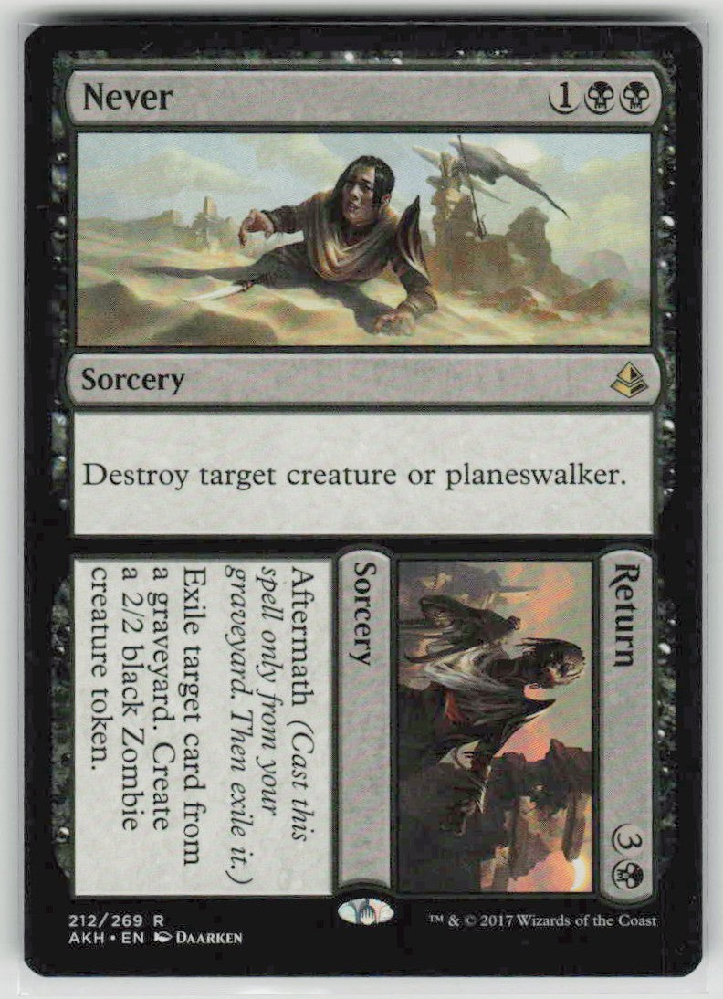 2017 Amonkhet 212 Never // Return