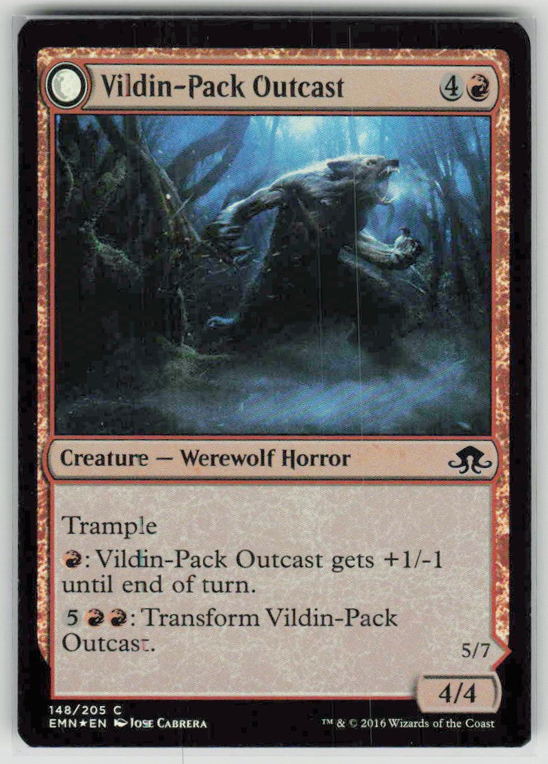 2016 Eldritch Moon 148 Vildin-Pack Outcast // Dronepack Kindred