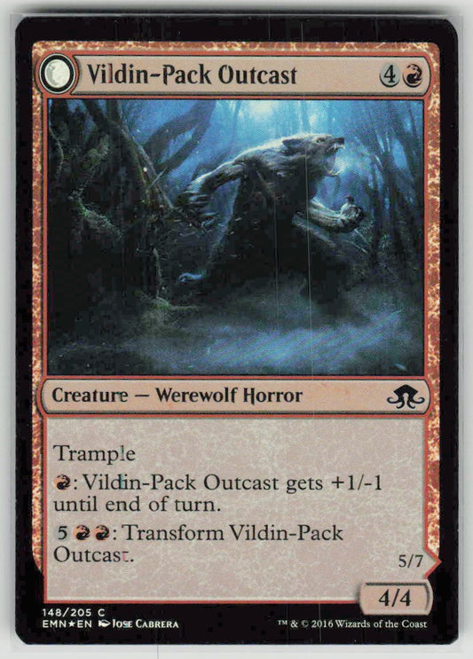 2016 Eldritch Moon 148 Vildin-Pack Outcast // Dronepack Kindred