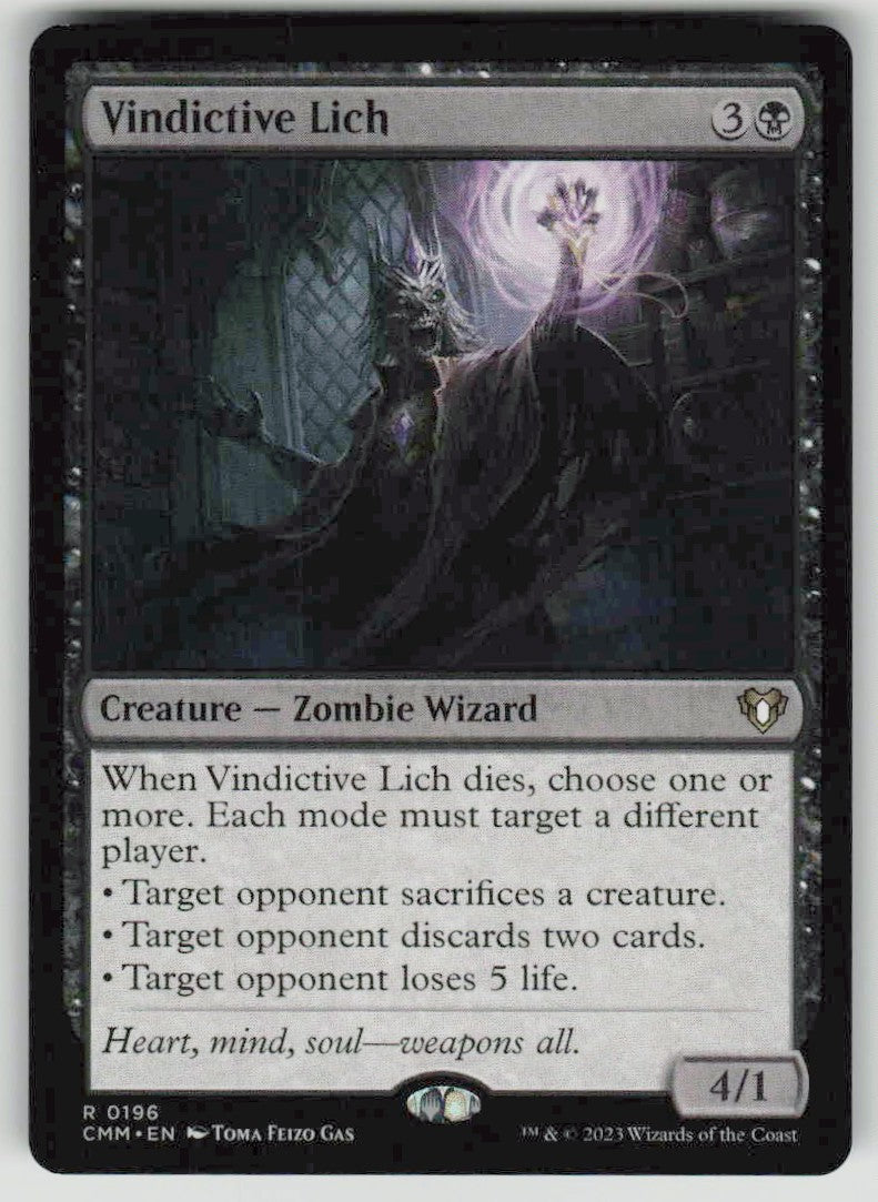 2023 Commander Masters 196 Vindictive Lich