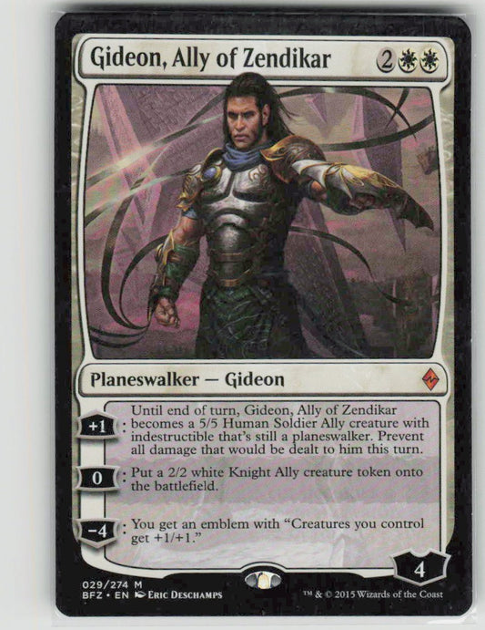 2015 Battle for Zendikar 29 Gideon, Ally of Zendikar