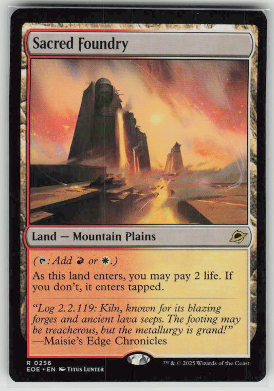 2025 Edge of Eternities 256 Sacred Foundry