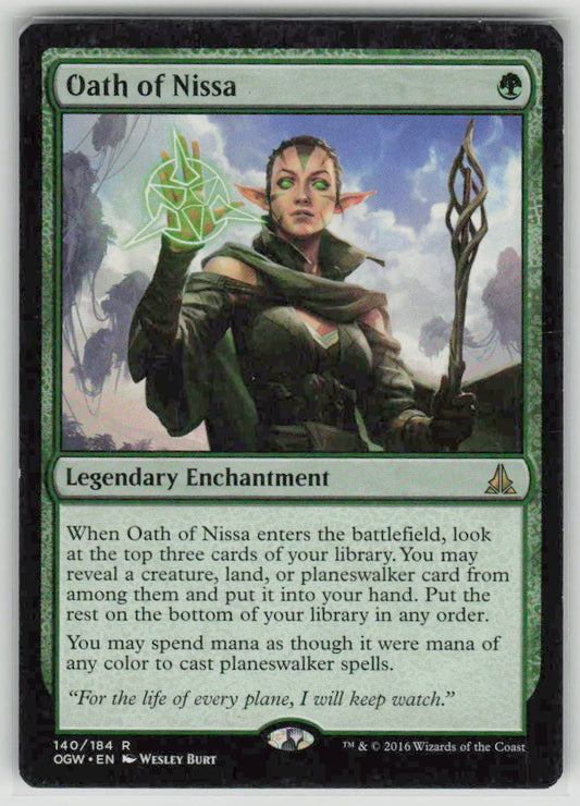 2016 Oath of the Gatewatch 140 Oath of Nissa