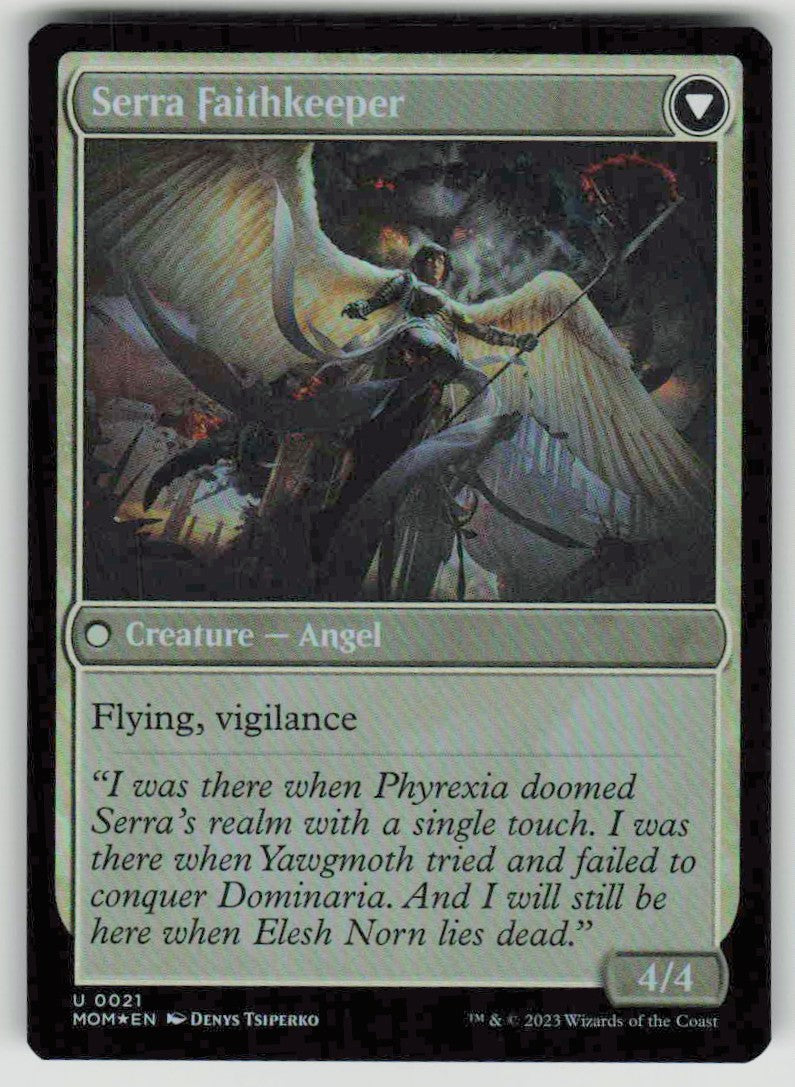 2023 March of the Machine 21 Invasion of Dominaria // Serra Faithkeeper