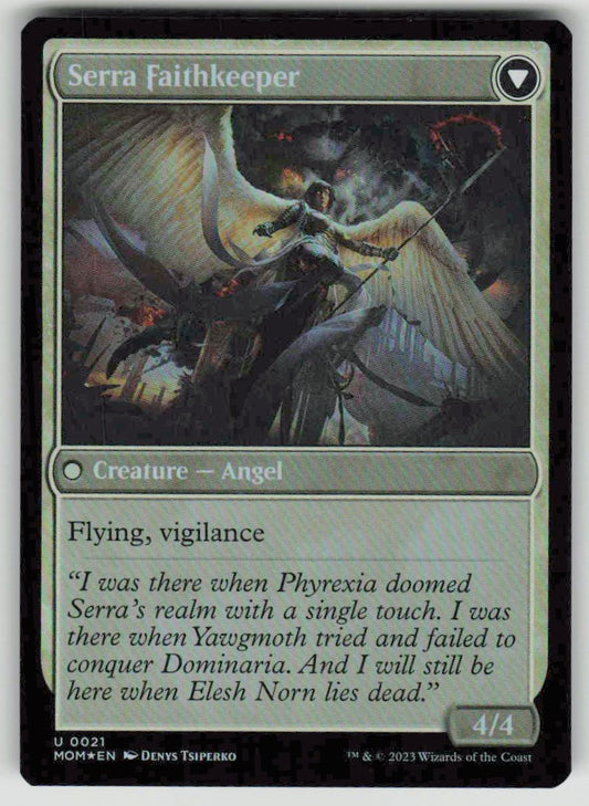 2023 March of the Machine 21 Invasion of Dominaria // Serra Faithkeeper