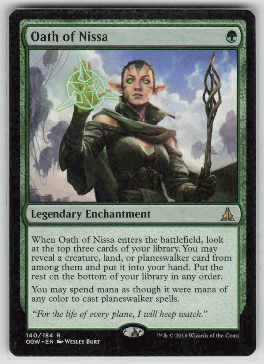 2016 Oath of the Gatewatch 140 Oath of Nissa