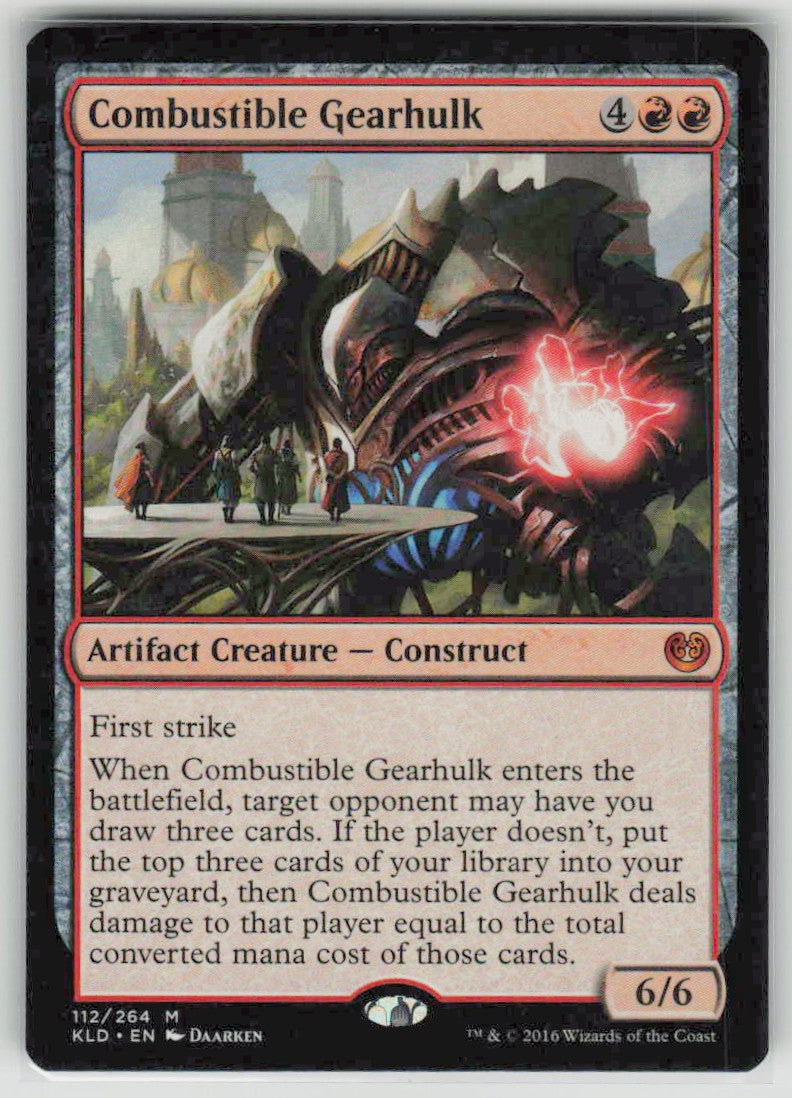 2016 Kaladesh 112 Combustible Gearhulk