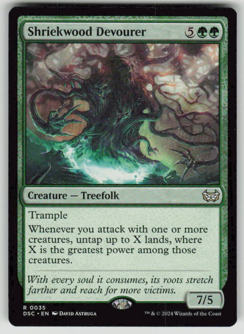 2024 Duskmourn: House of Horror Commander 35 Shriekwood Devourer