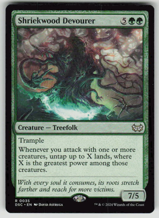 2024 Duskmourn: House of Horror Commander 35 Shriekwood Devourer