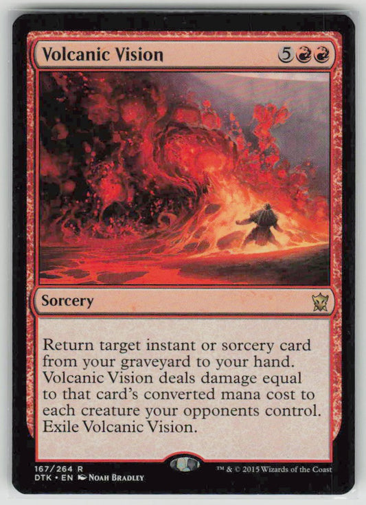 2015 Dragons of Tarkir 167 Volcanic Vision