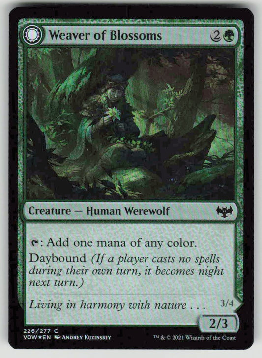 2021 Innistrad: Crimson Vow 226 Weaver of Blossoms // Blossom-Clad Werewolf