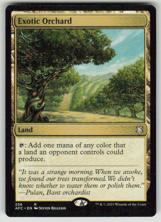 2021 Forgotten Realms Commander 236 Exotic Orchard