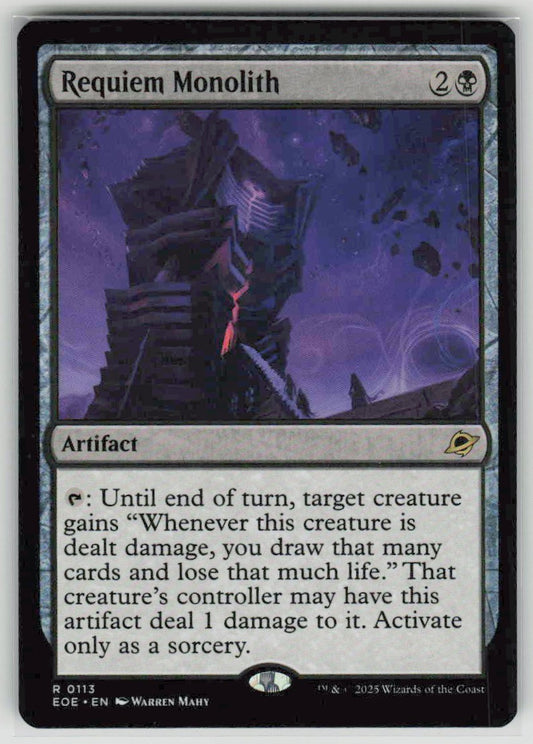 2025 Edge of Eternities 113 Requiem Monolith