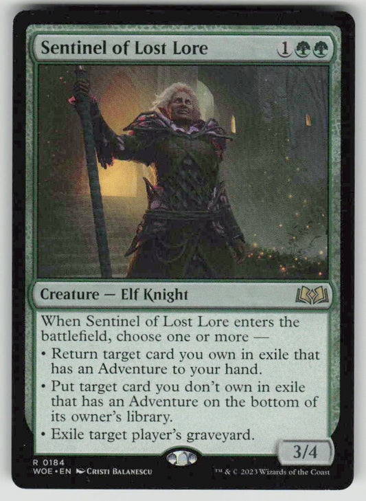 2023 Wilds of Eldraine 184 Sentinel of Lost Lore