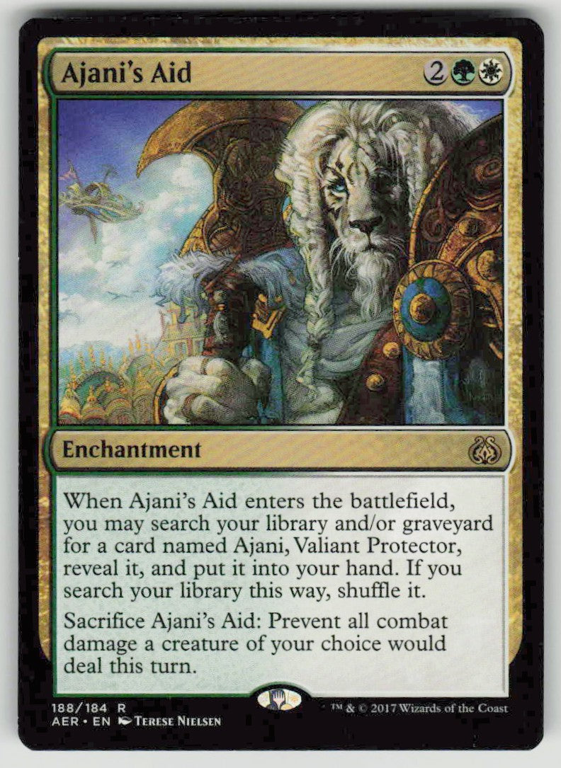 2017 Aether Revolt 188 Ajani's Aid
