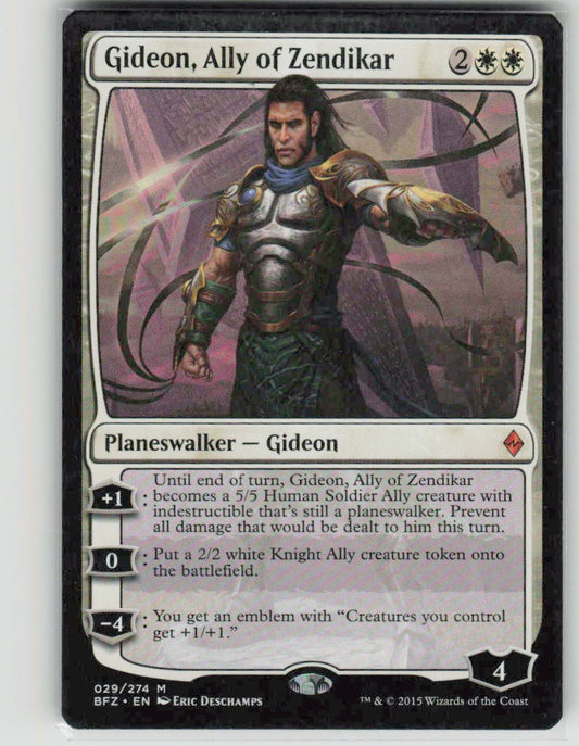 2015 Battle for Zendikar 29 Gideon, Ally of Zendikar
