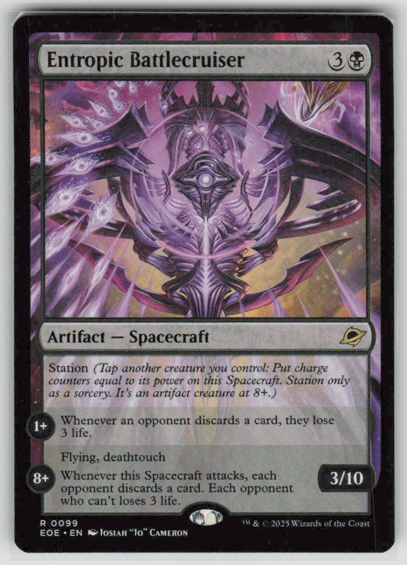2025 Edge of Eternities 99 Entropic Battlecruiser