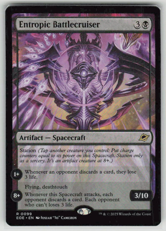 2025 Edge of Eternities 99 Entropic Battlecruiser