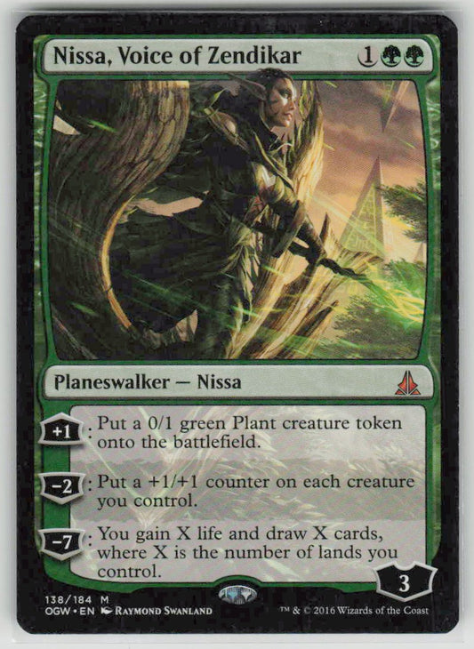 2016 Oath of the Gatewatch 138 Nissa, Voice of Zendikar