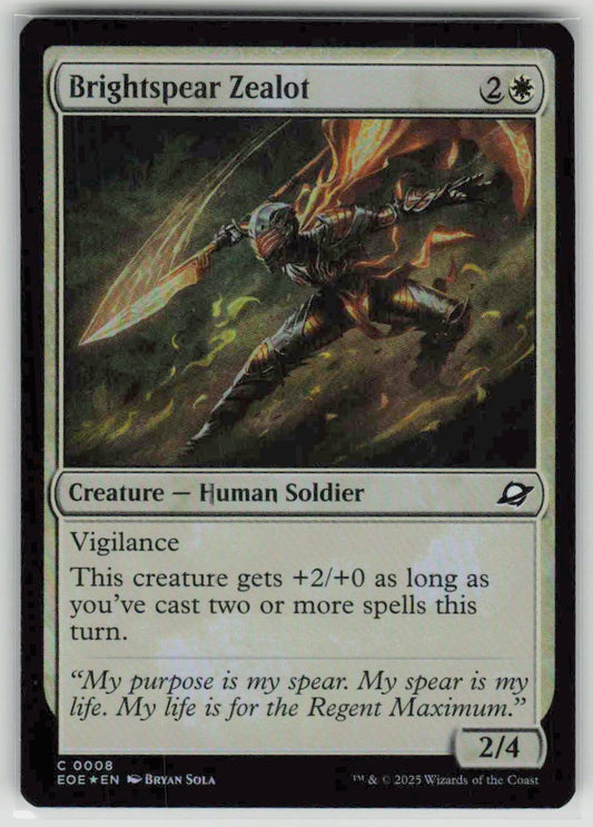 2025 Edge of Eternities 8 Brightspear Zealot