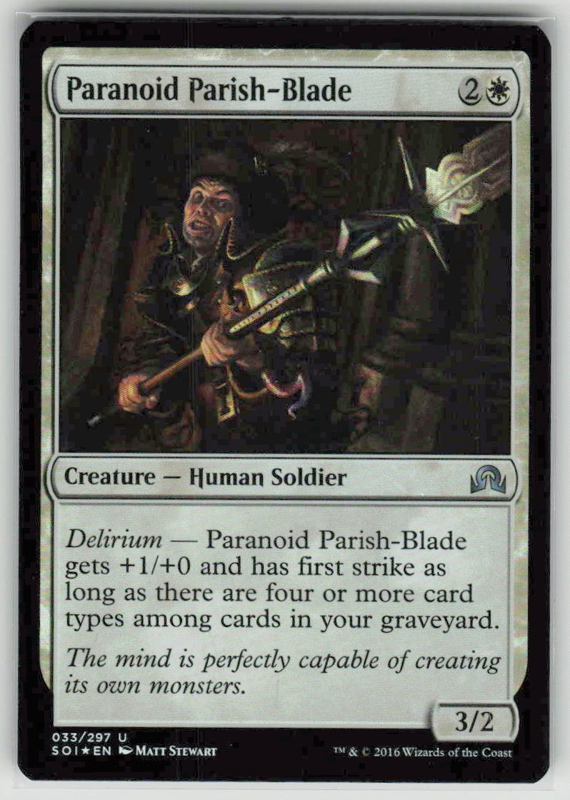 2016 Shadows over Innistrad 33 Paranoid Parish-Blade