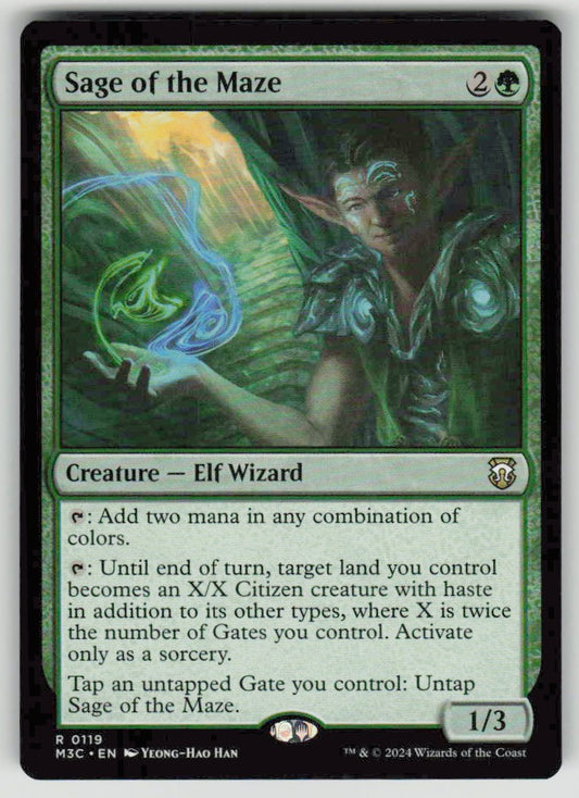 2024 Modern Horizons 3 Commander 119 Sage of the Maze