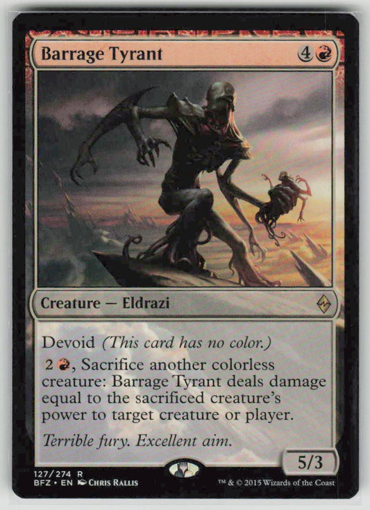 2015 Battle for Zendikar 127 Barrage Tyrant
