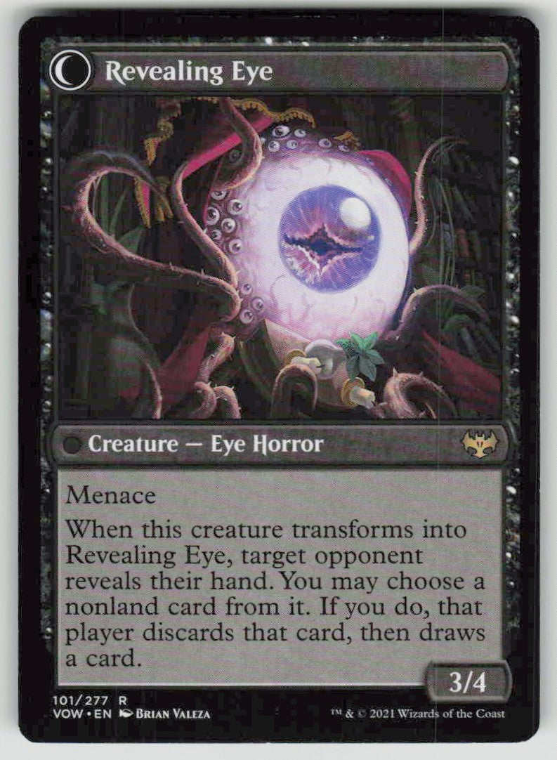 2021 Innistrad: Crimson Vow 101 Concealing Curtains // Revealing Eye