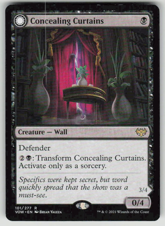2021 Innistrad: Crimson Vow 101 Concealing Curtains // Revealing Eye