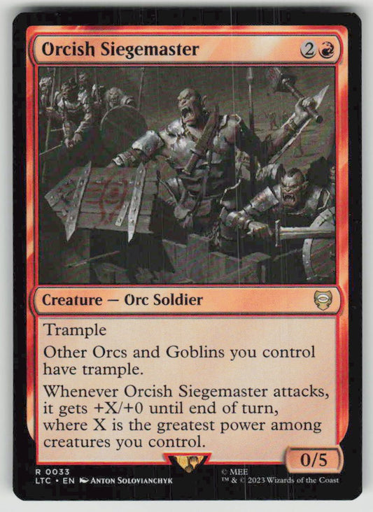 2023 Tales of Middle-earth Commander 33 Orcish Siegemaster