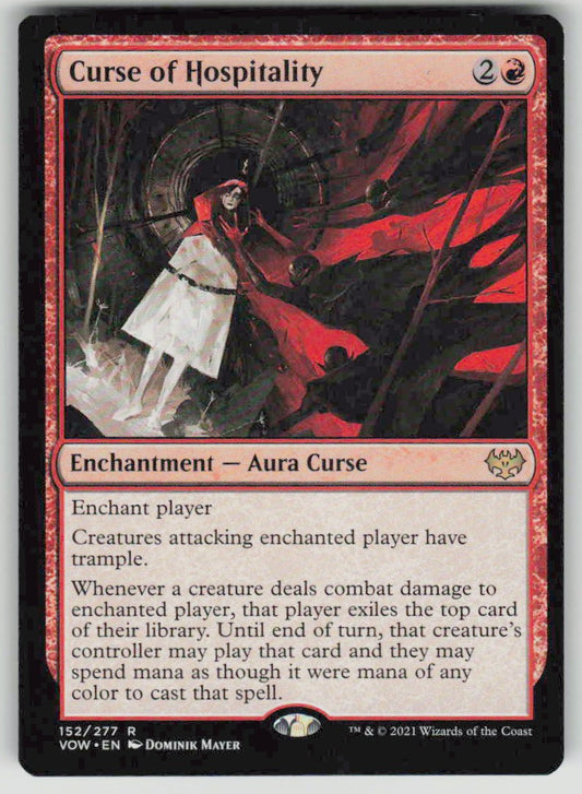 2021 Innistrad: Crimson Vow 152 Curse of Hospitality