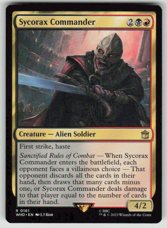 2023 Doctor Who 161 Sycorax Commander