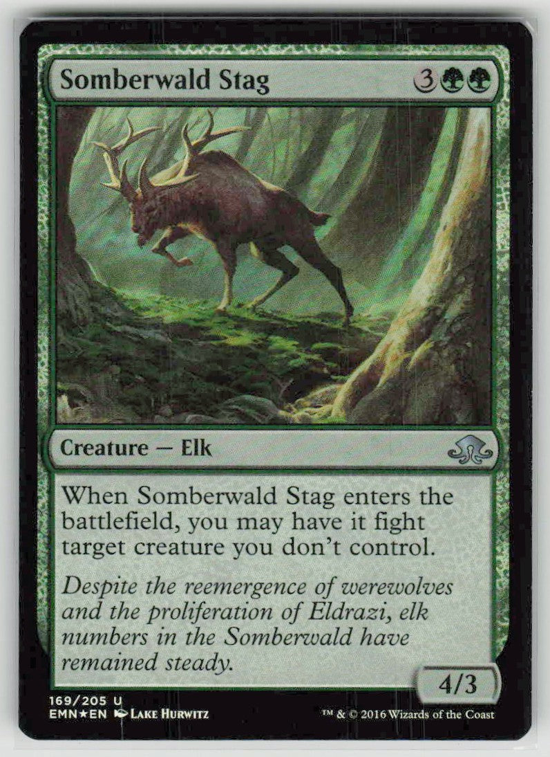 2016 Eldritch Moon 169 Somberwald Stag