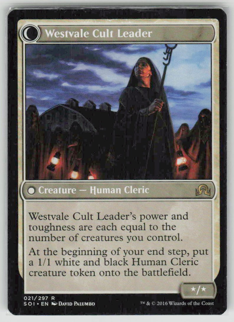 2016 Shadows over Innistrad 21 Hanweir Militia Captain // Westvale Cult Leader