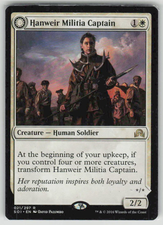 2016 Shadows over Innistrad 21 Hanweir Militia Captain // Westvale Cult Leader
